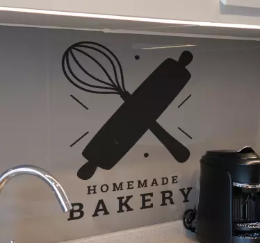 Keuken stickers Zelfgemaakte bakkerij monocolor - TenStickers