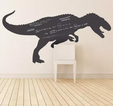 Kinderkamer krijtbord sticker dinosaurus - TenStickers