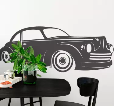 Klassieke illustratie auto sticker - TenStickers