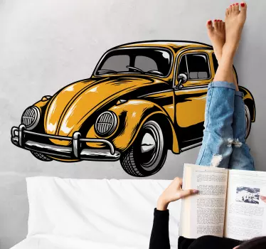 Klassieke kever auto sticker - TenStickers
