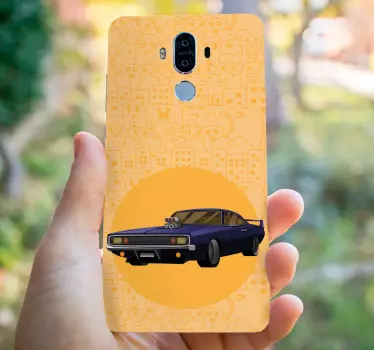 Vintage race-ontwerp huawei sticker - TenStickers