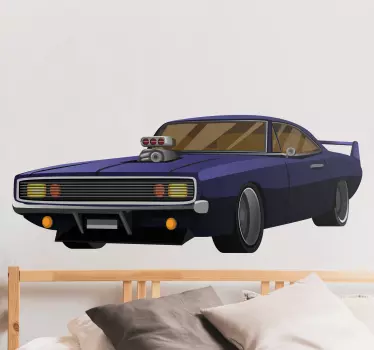 Klassiek race-ontwerp auto sticker - TenStickers