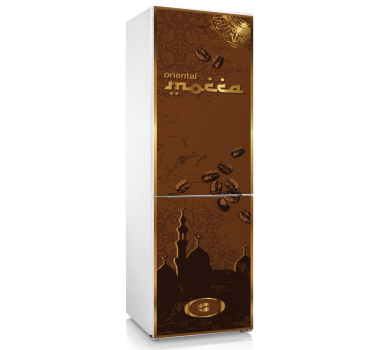 Koelkast sticker koffie oriental - TenStickers