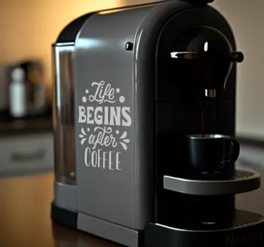 Koffie is een vriend decoratie sticker - TenStickers