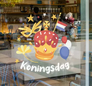 Koningsdag Feestdagen sticker - TenStickers