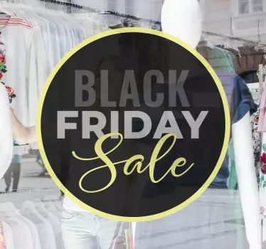 Korting sticker black friday sale bonanza - TenStickers