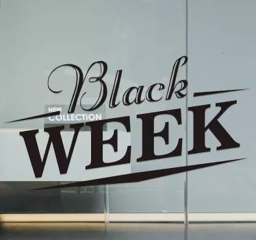 Korting sticker black week nieuwe collectie - TenStickers