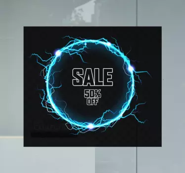Korting sticker elektrische verkoopaanbieding - TenStickers
