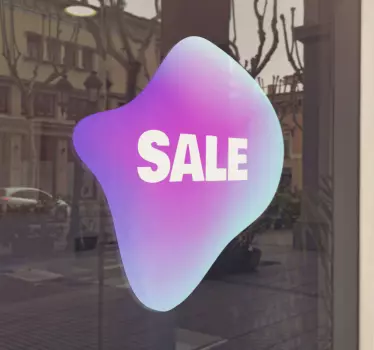 Korting sticker promotionele raamadvertentie - TenStickers