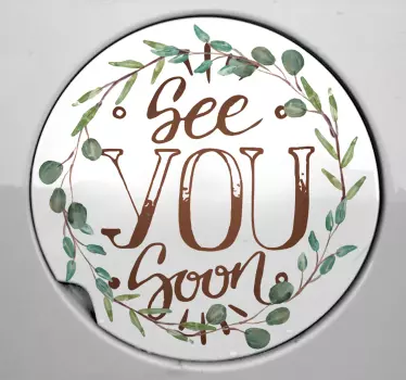 Tekst sticker see you soon - TenStickers