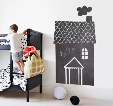 Krijtbord Muursticker Huis - TenStickers
