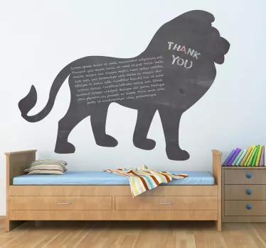 Krijtbord sticker leeuw - TenStickers