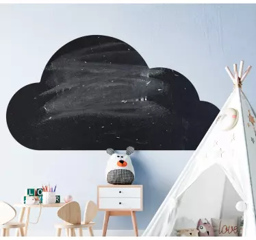 Krijtbord sticker cloud krijtbordpaneel - TenStickers