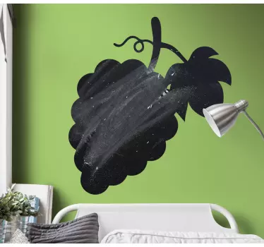 Krijtbord sticker druiventros silhouet - TenStickers