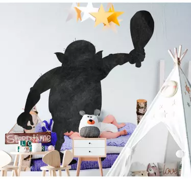 Krijtbord sticker fantasie figuur silhouet - TenStickers
