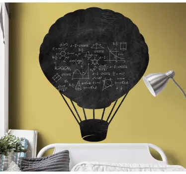 Krijtbord sticker hete luchtballon - TenStickers