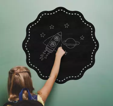 Krijtbordsticker rond - TenStickers
