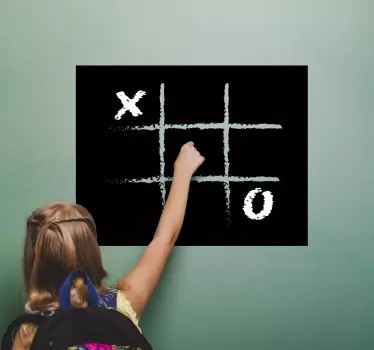 Krijtbord sticker boter kaas en eieren - TenStickers