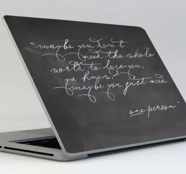 Krijtbord Laptop sticker - TenStickers