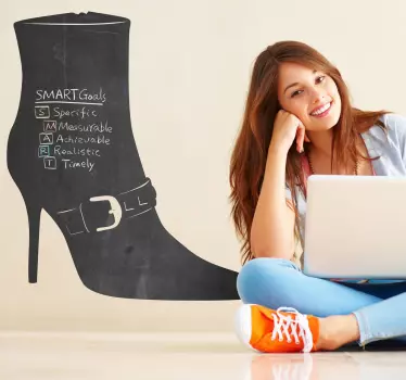 Laars krijtbord sticker - TenStickers