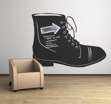 Laars man krijtbord sticker - TenStickers