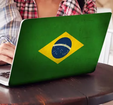 laptop sticker Brazilië - TenStickers