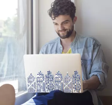 Stickers voor laptop Nederlandse huisjes - TenStickers