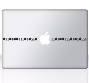 Laptopsticker Apple sjabloon - TenStickers