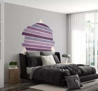 Geometrische cirkel lavendel kleur - TenStickers