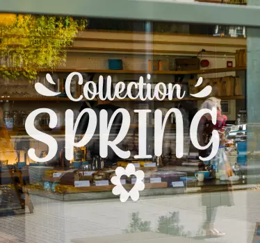 Lente collectie etalage sticker - TenStickers