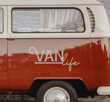 Camper sticker leven in een camper - TenStickers