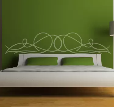 Lijnsticker Hoofdeinde Bed - TenStickers