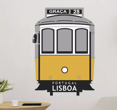 Locatie sticker tramontana ontwerp lissabon - TenStickers