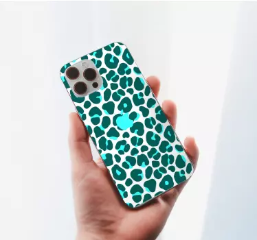 Iphone sticker met luipaardmotief - TenStickers