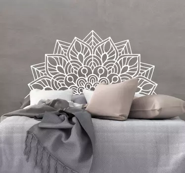 Mandala yoga hoofdeinde sticker - TenStickers