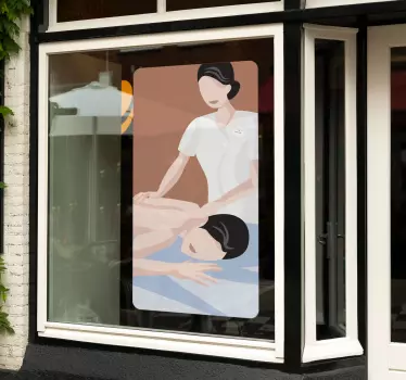 Massage muur sticker - TenStickers