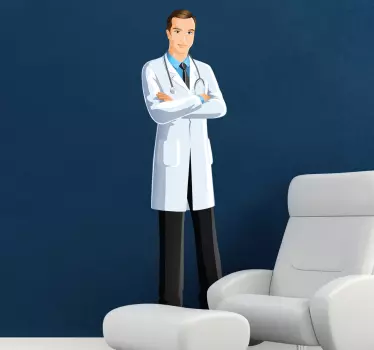 Medisch dokter man sticker - TenStickers