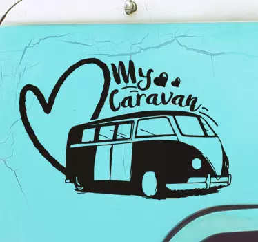 Camper sticker mijn caravan - TenStickers
