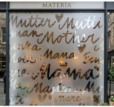 Moederconcepten etalage sticker - TenStickers