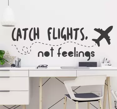Tienerkamer Muursticker Catch Flights - TenStickers