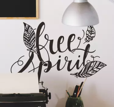 Tienerkamer Muursticker Free Spirit - TenStickers