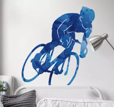 Muur zelfklevende sticker fiets fietsen - TenStickers