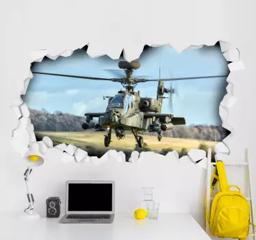 Wanddecoratie stickers oorlogs helikopter leger - TenStickers