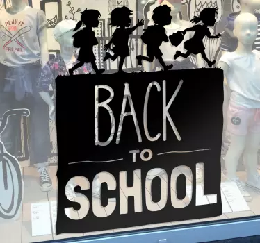 Muursticker Back to School kinderen - TenStickers