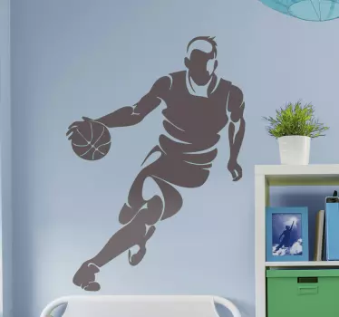 Muursticker Professionele basketbalspeler - TenStickers