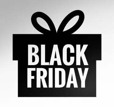 Muursticker Black Friday Cadeau - TenStickers