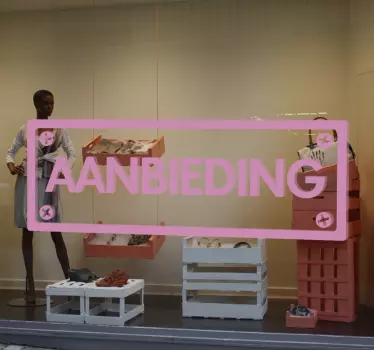 Muursticker bord aanbieding - TenStickers