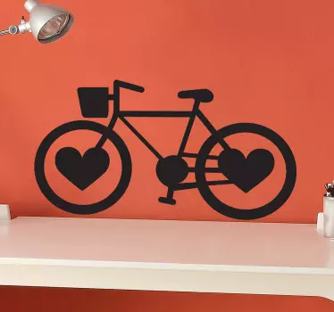 Slaapkamer sticker van fiets - TenStickers
