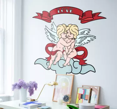 Muursticker engeltjes love - TenStickers