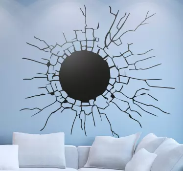 Muursticker Gat in de Wand - TenStickers